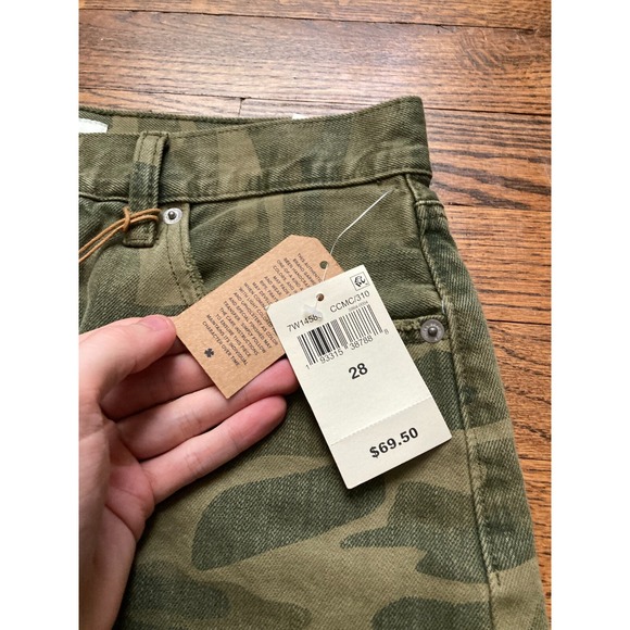 NEW Lucky Brand Skirt Womens Sz 6/28 Camo Denim Button Old Favorite Mini NWT - Picture 5 of 10
